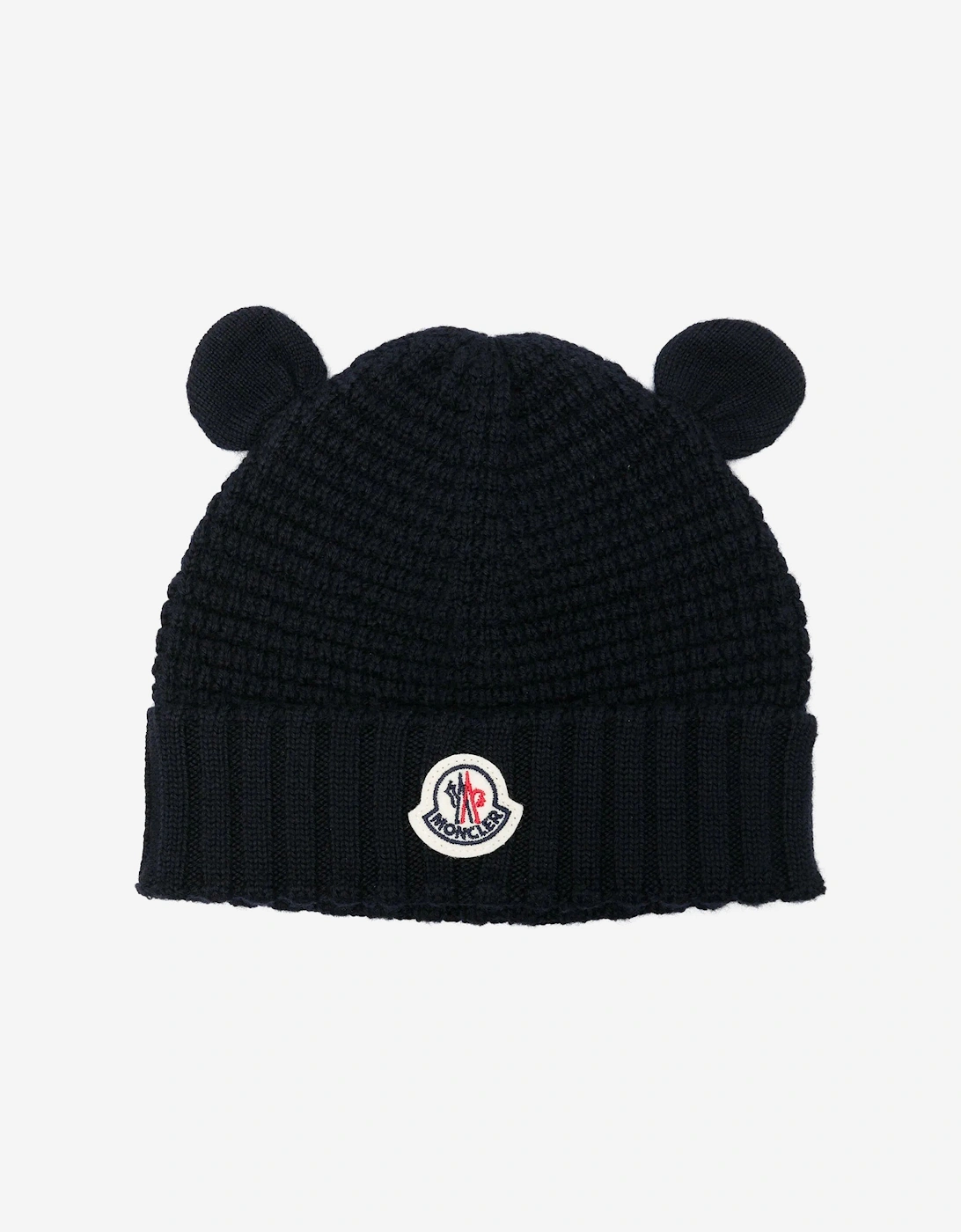 Baby Wool Beanie with Ears in Navy, 4 of 3