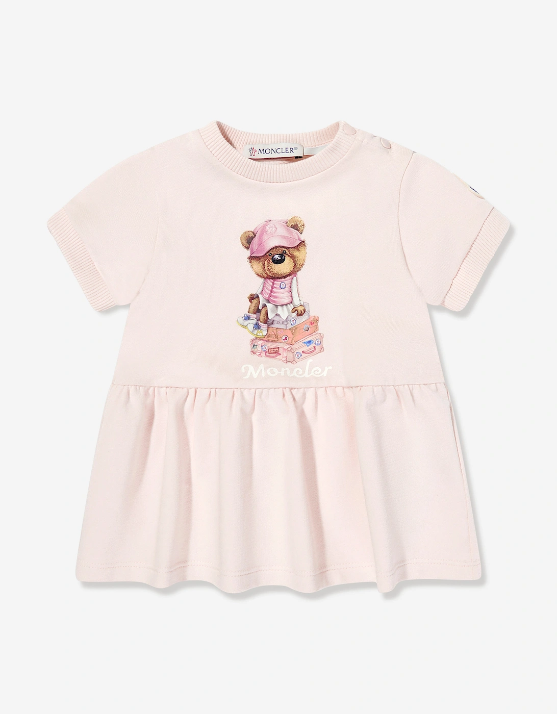 Baby Girls Bear Sweater Dress in Pink, 5 of 4