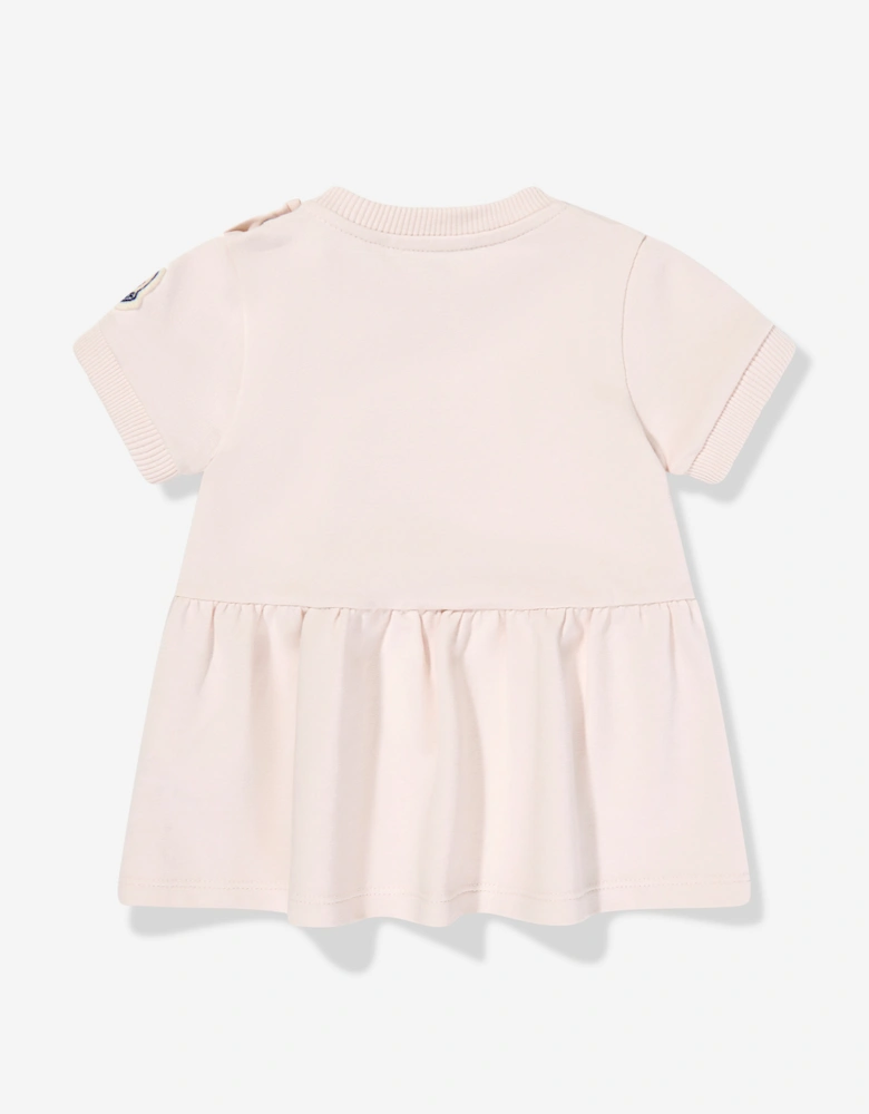Baby Girls Bear Sweater Dress in Pink