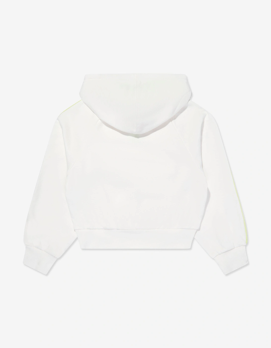 Girls Half Zip Boxy Utility Hoodie in Ivory