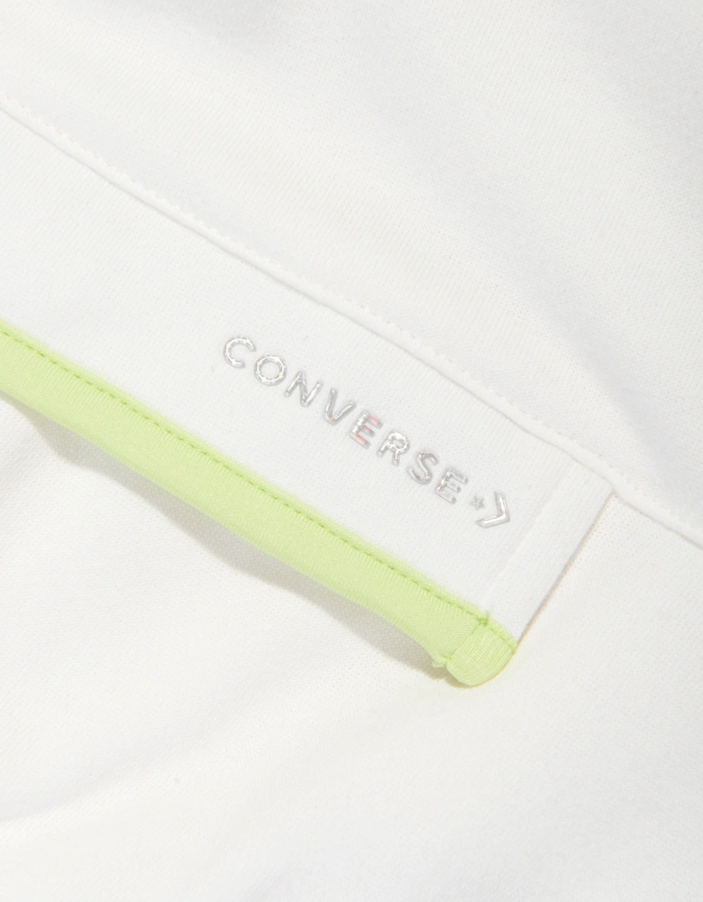 Girls Half Zip Boxy Utility Hoodie in Ivory