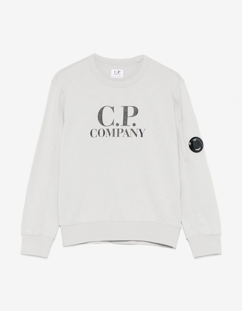C.P. Company Boys Logo Sweatshirt in Grey