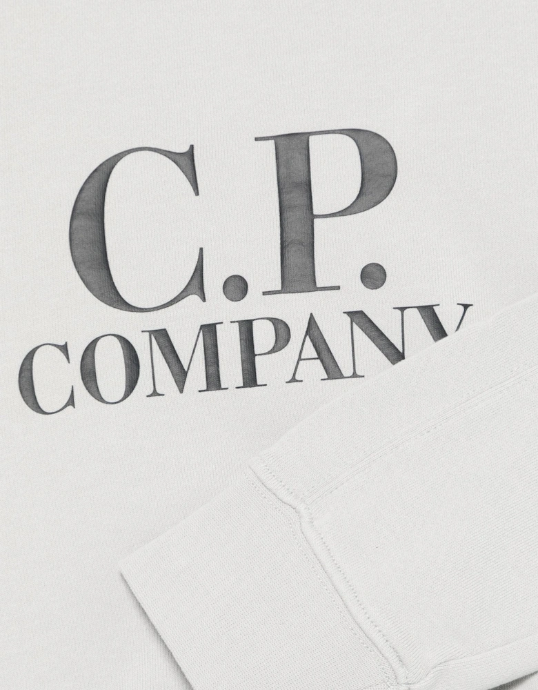 C.P. Company Boys Logo Sweatshirt in Grey
