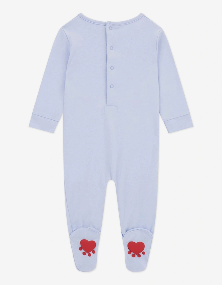 Baby Boys Teddy Bear Babygrow in Blue