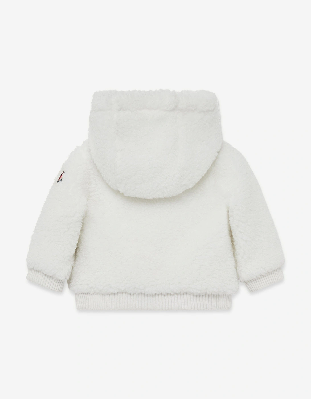 Baby Girls Zip Up Cardigan in White