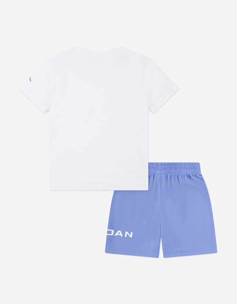 Kids MJ Baseline Mesh Short Set in Blue