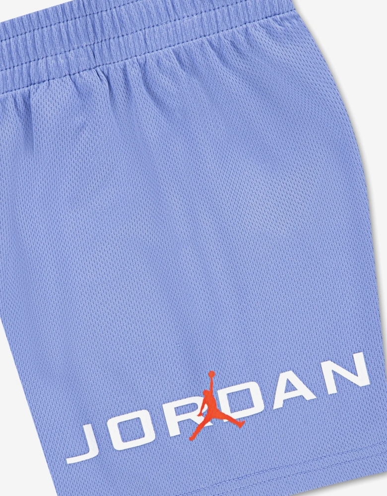Kids MJ Baseline Mesh Short Set in Blue