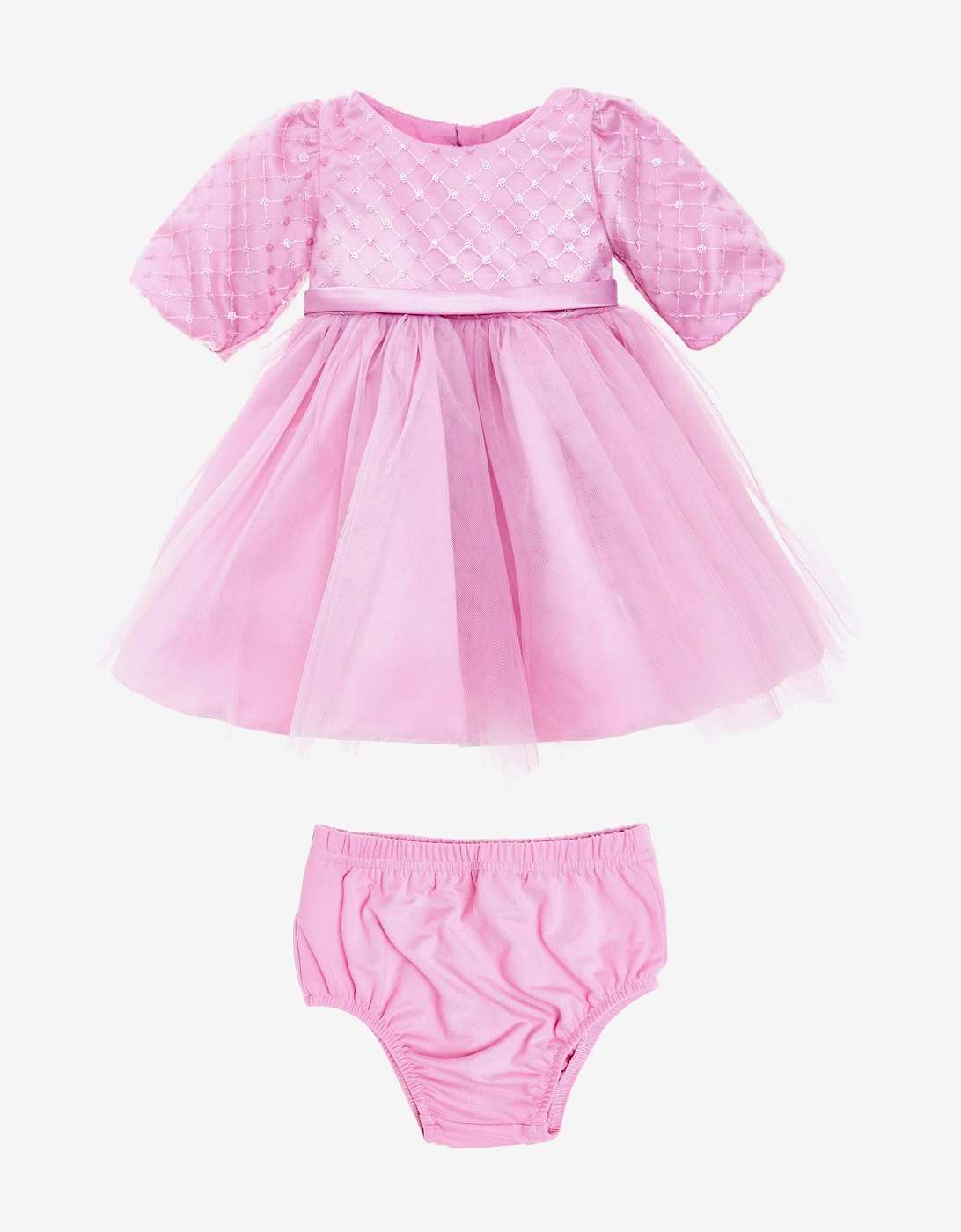 Baby Girls Royal Rose Dress in Pink, 5 of 4
