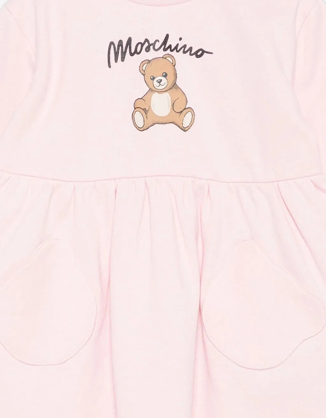 Baby Girls Teddy Bear Sweater Dress in Pink