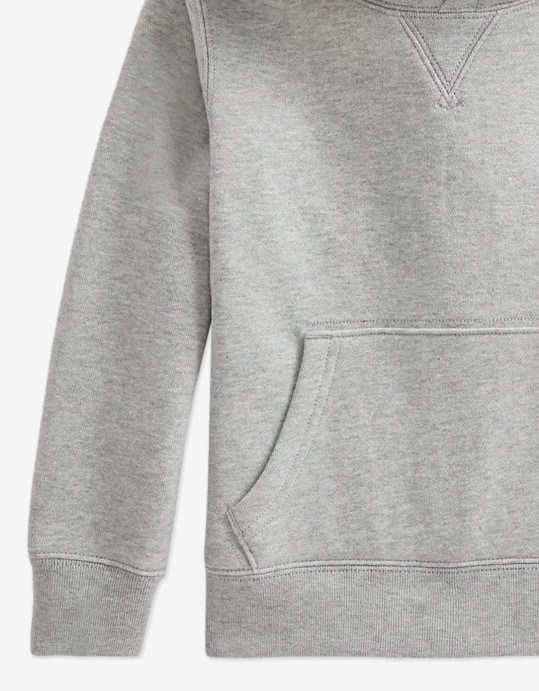 Boys Logo Hoodie in Grey