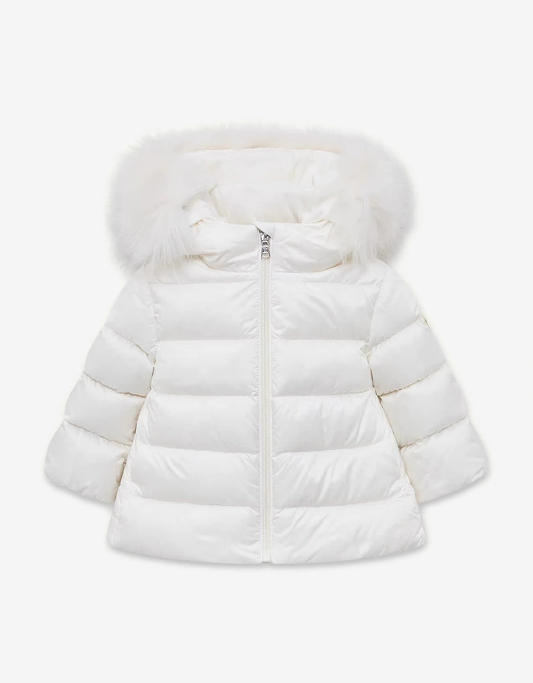 Moncler Girls Multi Baby 'S Enfant Baby Down Padded Obie Jacket In Ivory - Size: 9-12 Months Kids