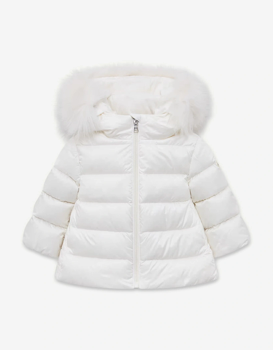 Baby Girls Down Padded Obie Jacket in Ivory, 5 of 4