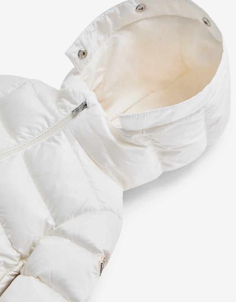 Baby Girls Down Padded Obie Jacket in Ivory