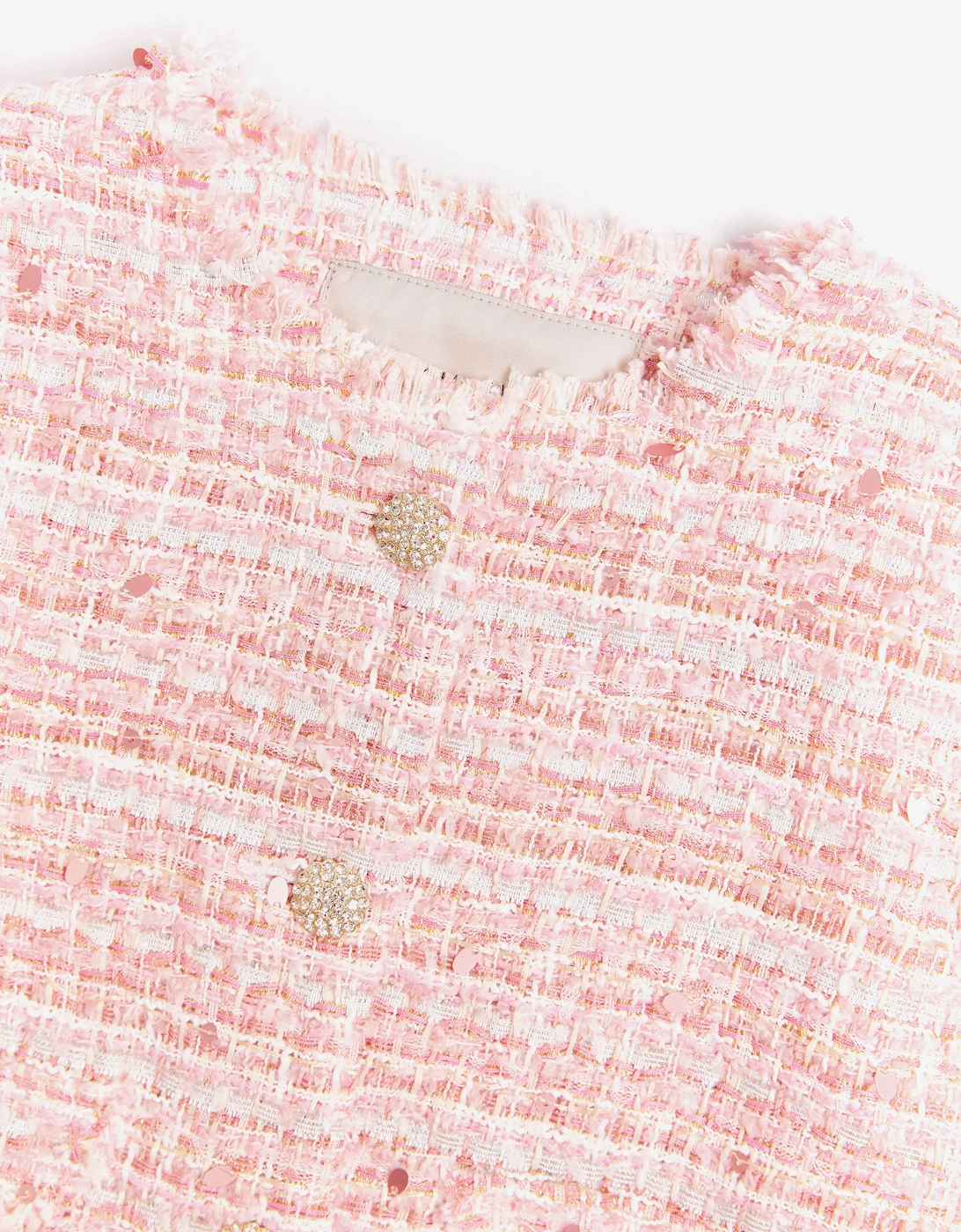 BCBGMAXAZRIA Girls Tweed Jacket in Pink