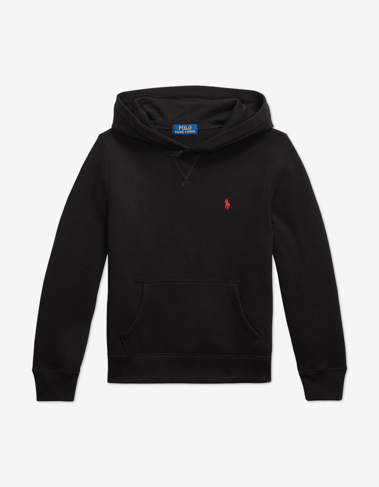 Boys Logo Hoodie in Black