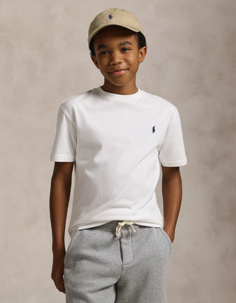 Boys Logo T-Shirt in White