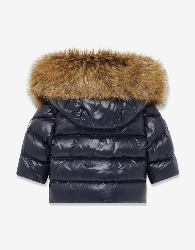 Baby Boys Down Padded K2F Jacket in Navy