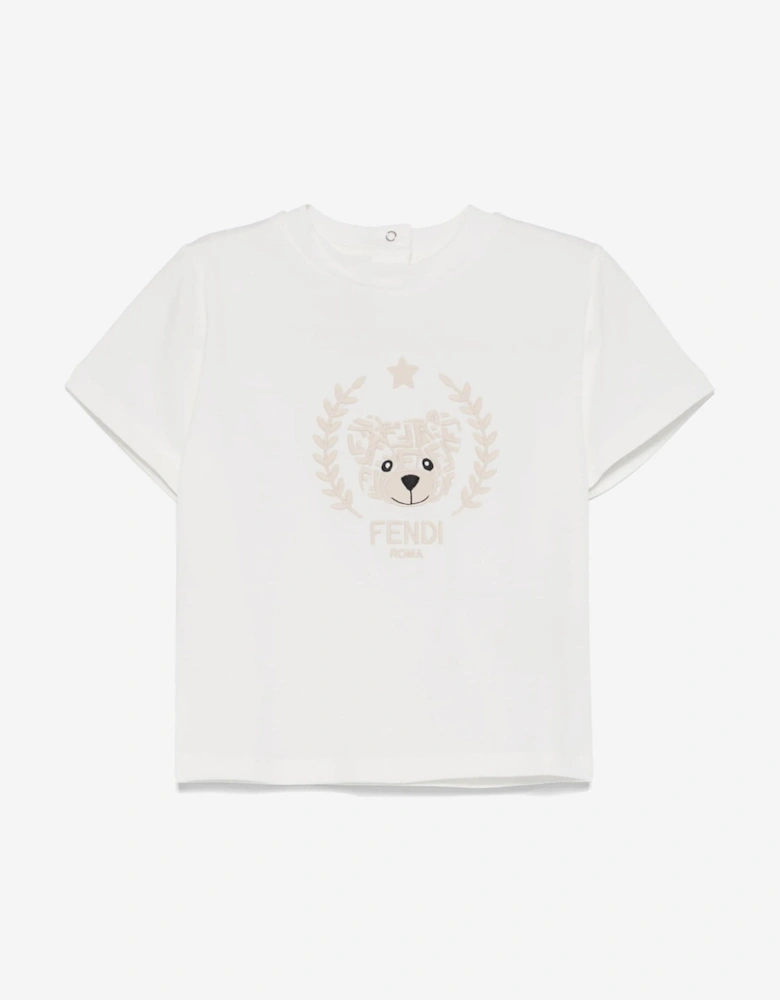 Baby Bear Logo T-Shirt in White