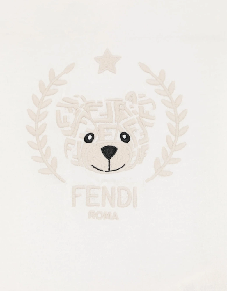 Baby Bear Logo T-Shirt in White