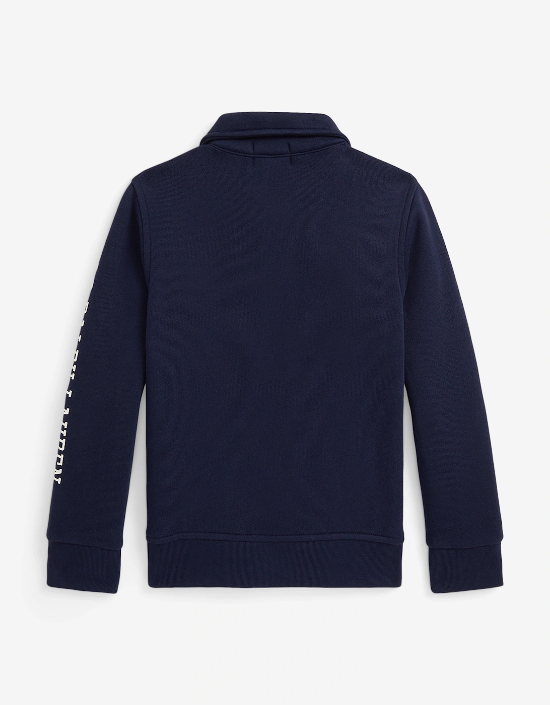 Boys Half Zip Logo Sweatshirt in Navy