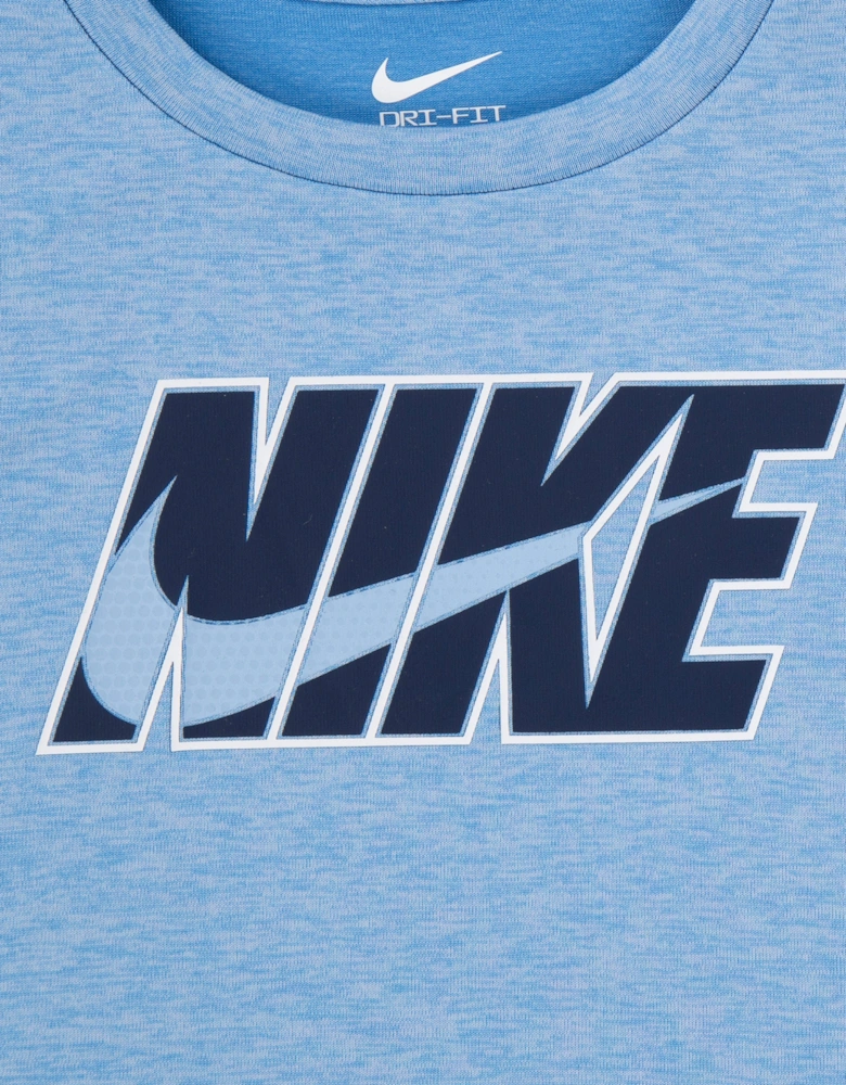 Boys Dropset T-Shirt and Shorts Set in Blue