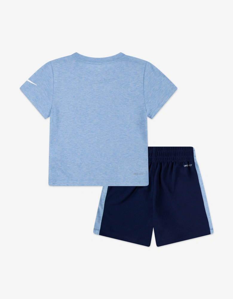 Boys Dropset T-Shirt and Shorts Set in Blue