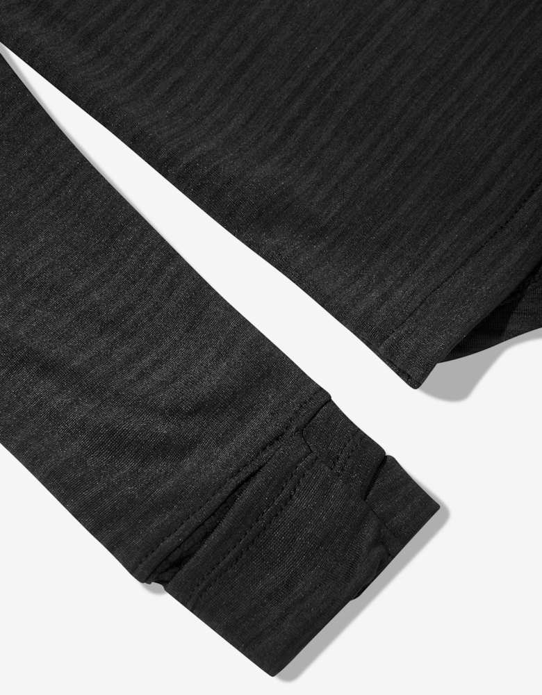 Boys Heat Grid 1/4 Zip Sweatshirt in Black