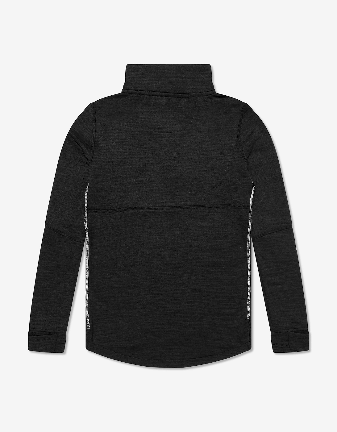 Boys Heat Grid 1/4 Zip Sweatshirt in Black