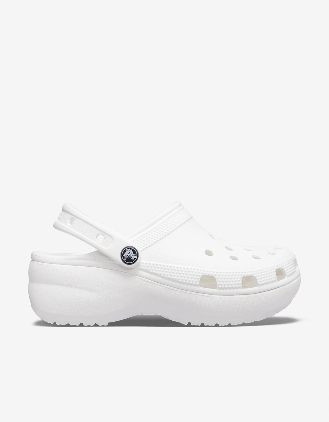 Girls Classic Platform Clog in White, 5 of 4