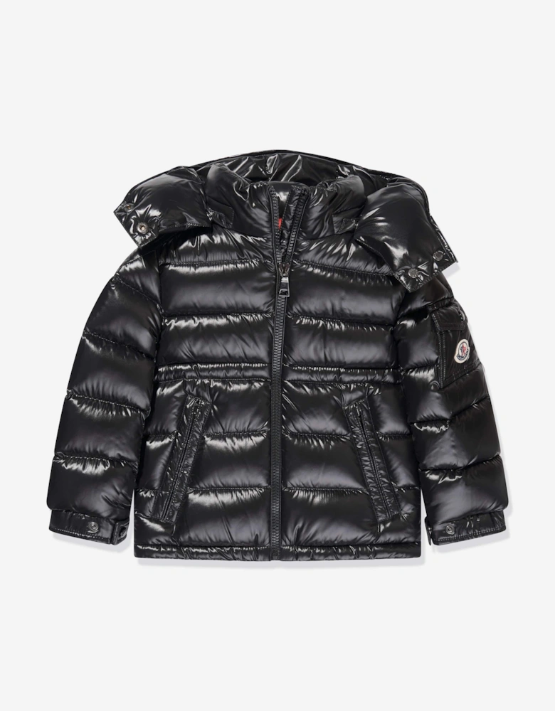 Enfant Girls Down Padded Maire Jacket in Black