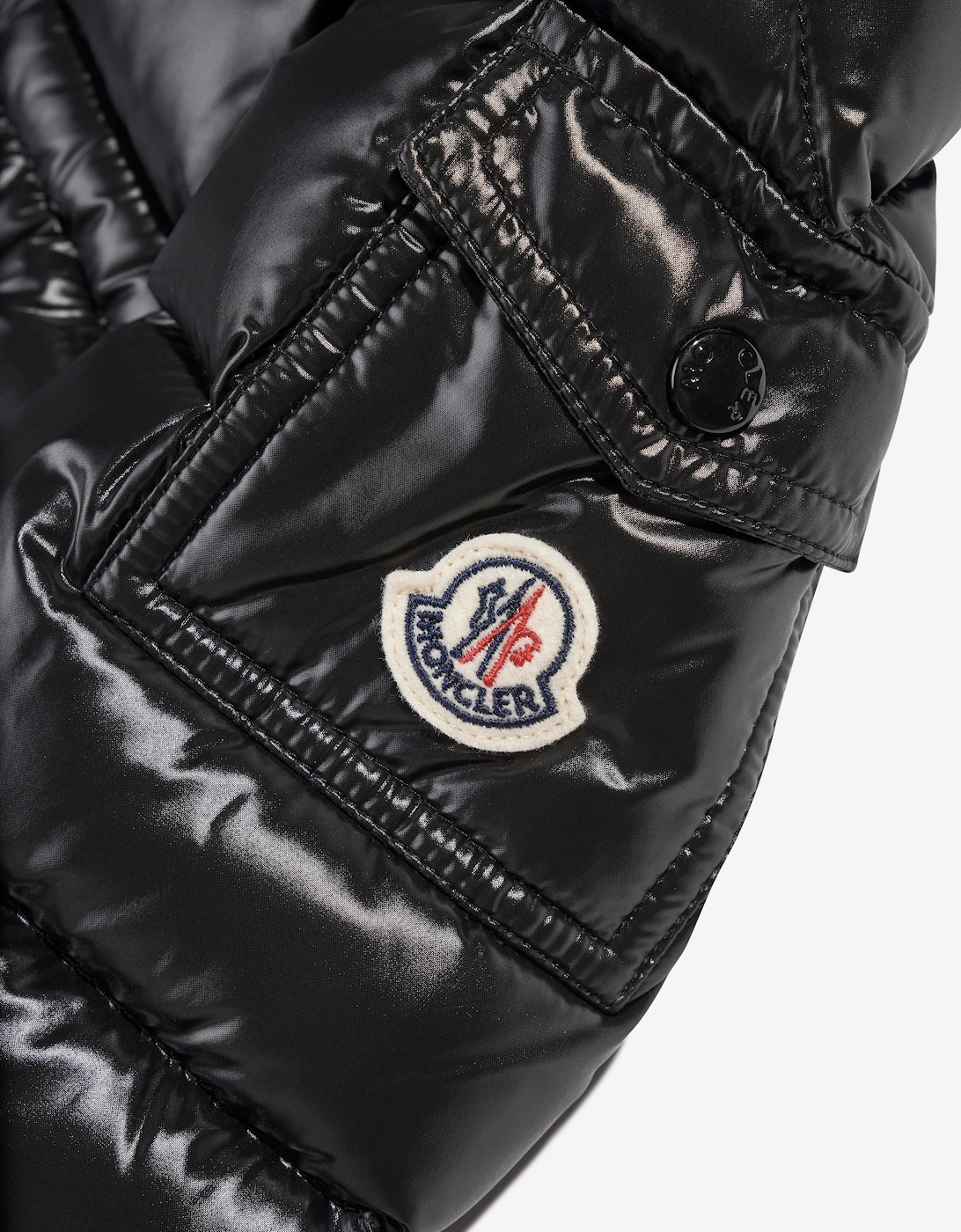 Enfant Girls Down Padded Maire Jacket in Black