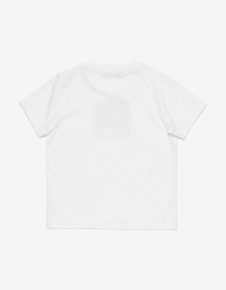 Kids Nash Smiling Face T-Shirt in White