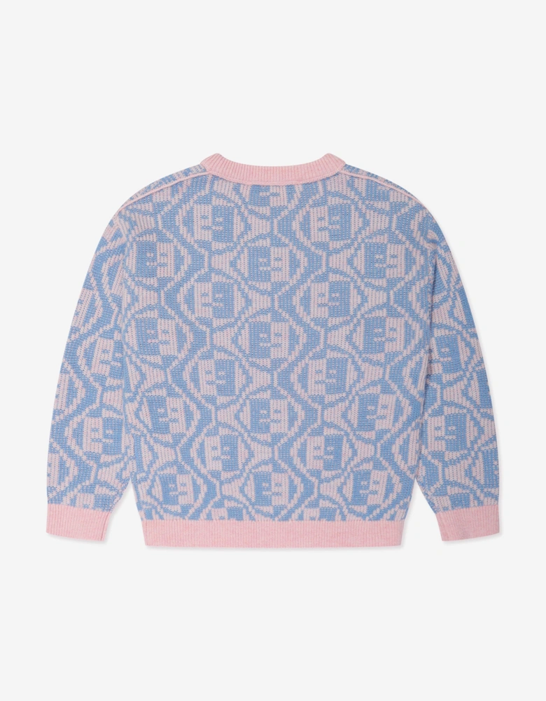 Kids Wool Face Jumper in Multicolour