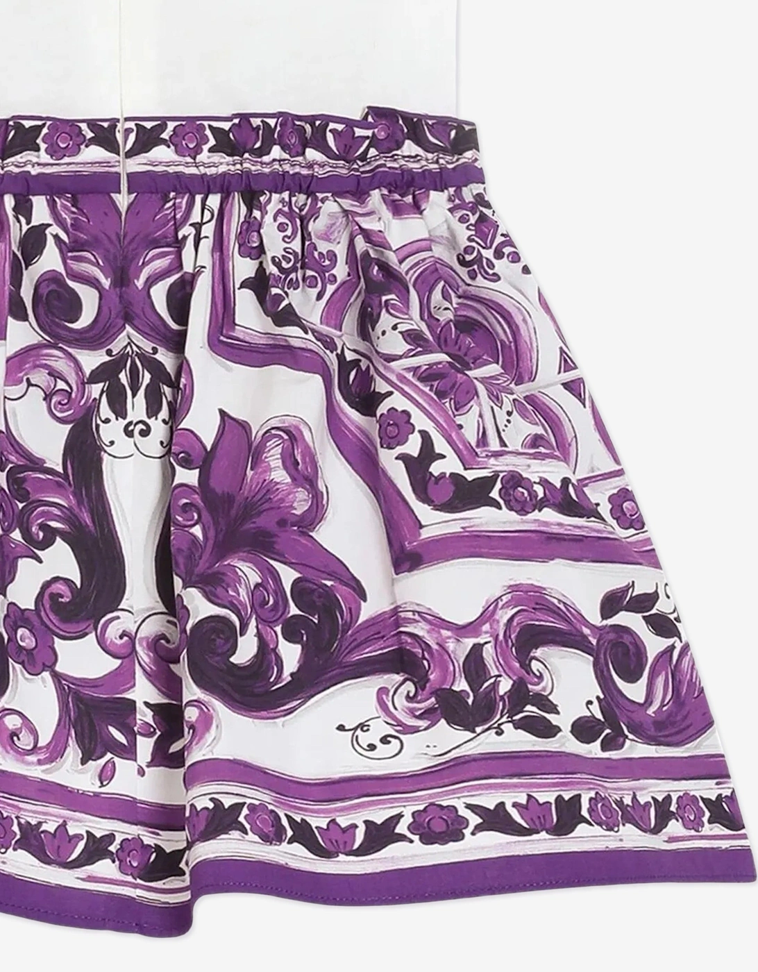 Baby Girls Majolica Print Dress with Knickers in Purple