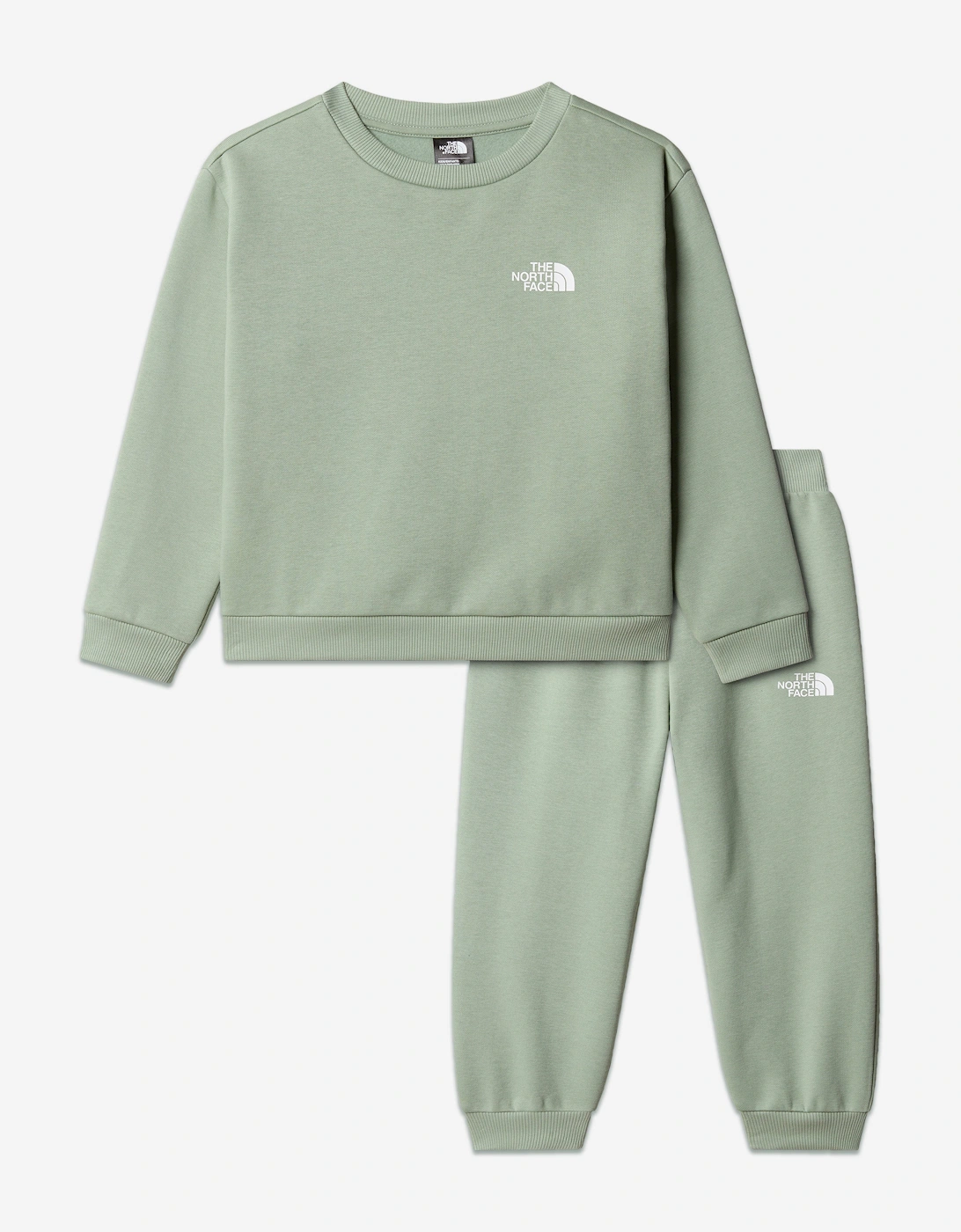 Kids Simple Dome Fleece Tracksuit in Green, 5 of 4