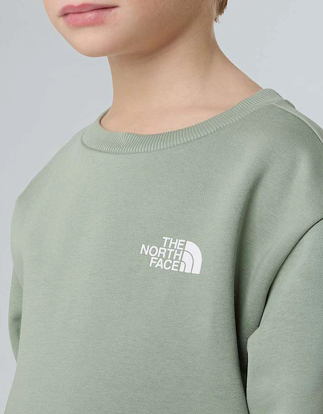 Kids Simple Dome Fleece Tracksuit in Green