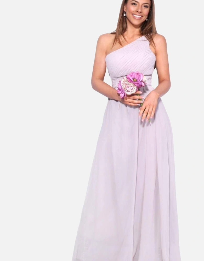 One Shoulder Evening Maxi Dress