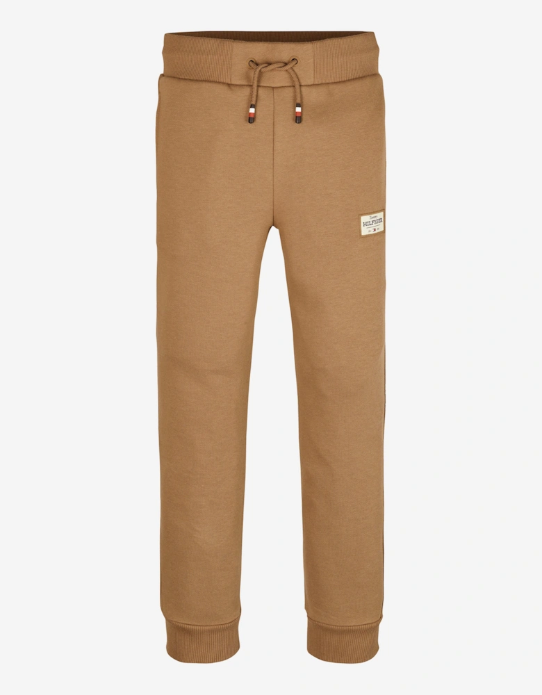 Boys Monotype 1985 Label Joggers in Brown