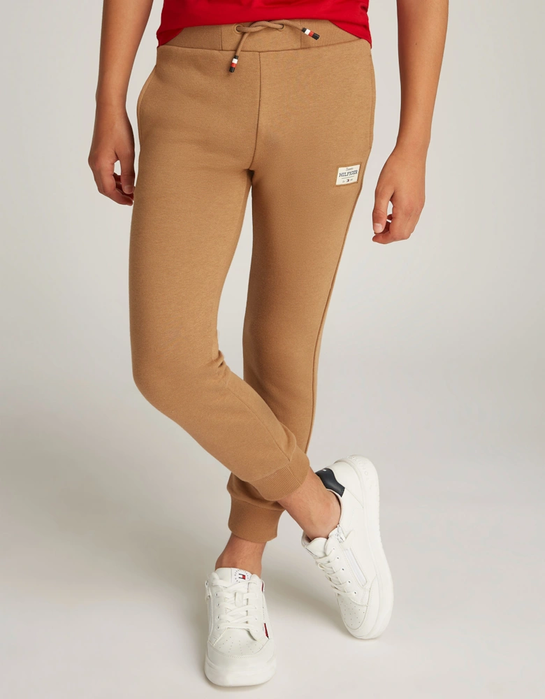 Boys Monotype 1985 Label Joggers in Brown