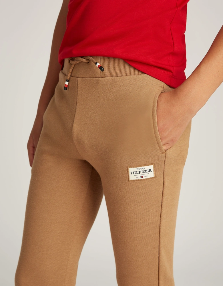 Boys Monotype 1985 Label Joggers in Brown