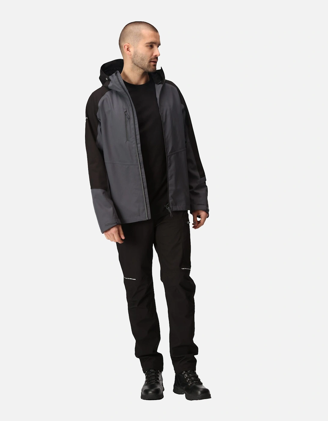 Professional Mens Contrast Detail Waterproof Jacket