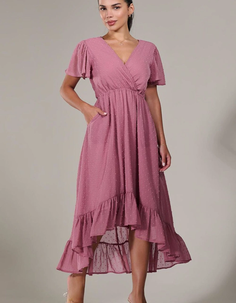 Petite High-Low Midaxi Dress