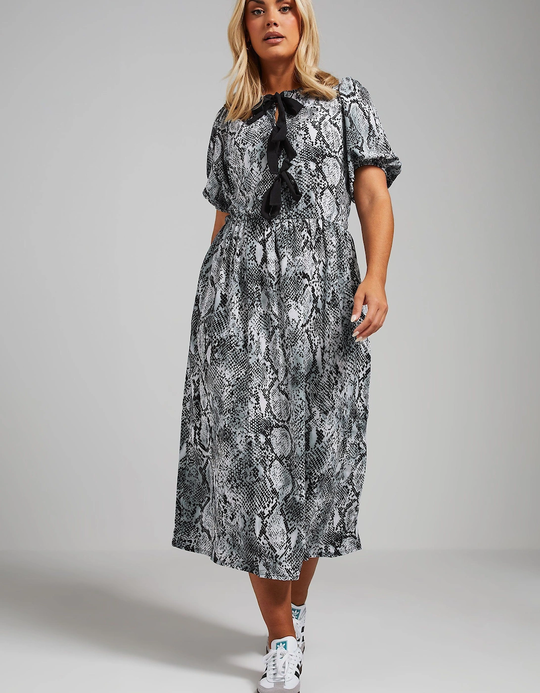 Snake Print Bow Dress, 2 of 1