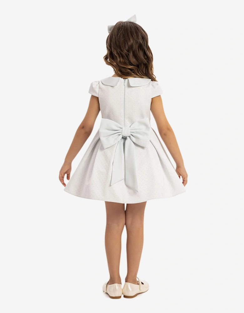 Baby Girls Dress with Headband in Blue