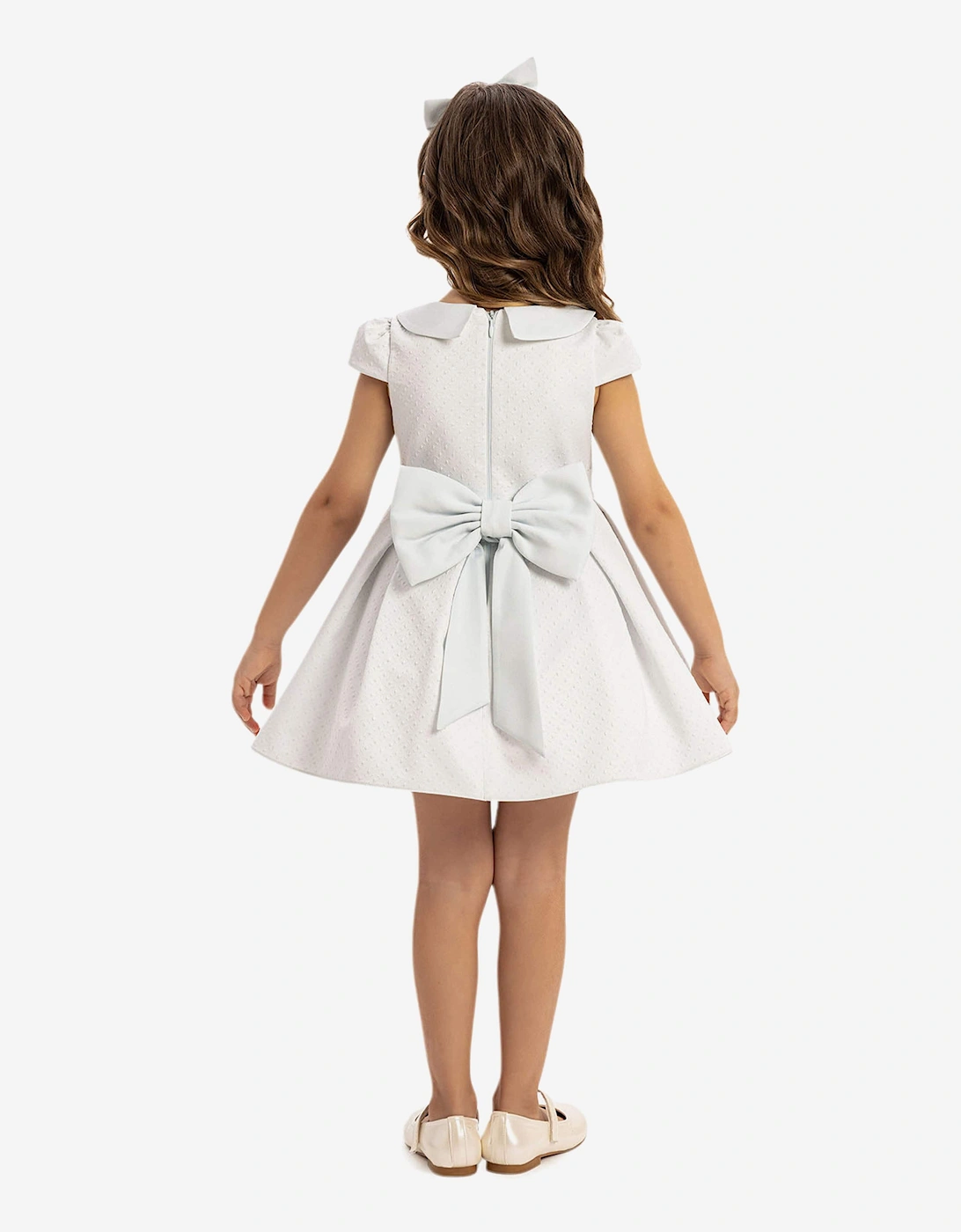Baby Girls Dress with Headband in Blue