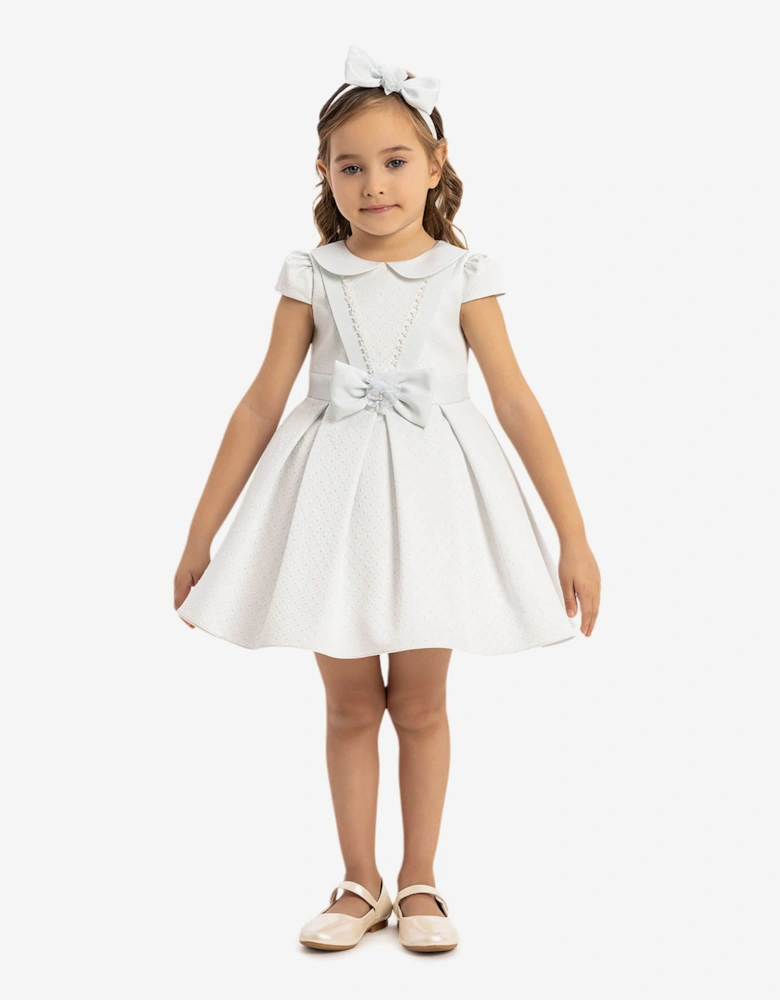 Baby Girls Dress with Headband in Blue