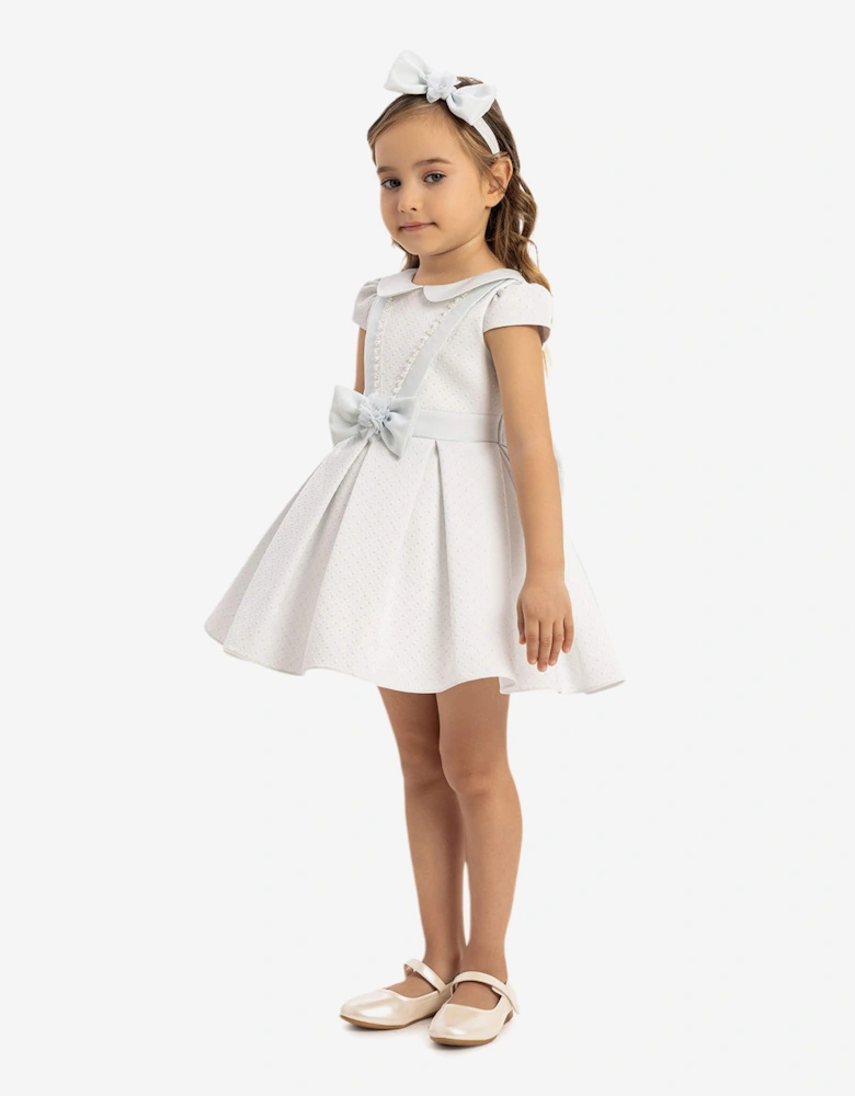 Baby Girls Dress with Headband in Blue