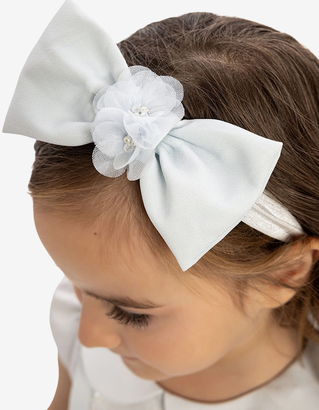 Baby Girls Dress with Headband in Blue