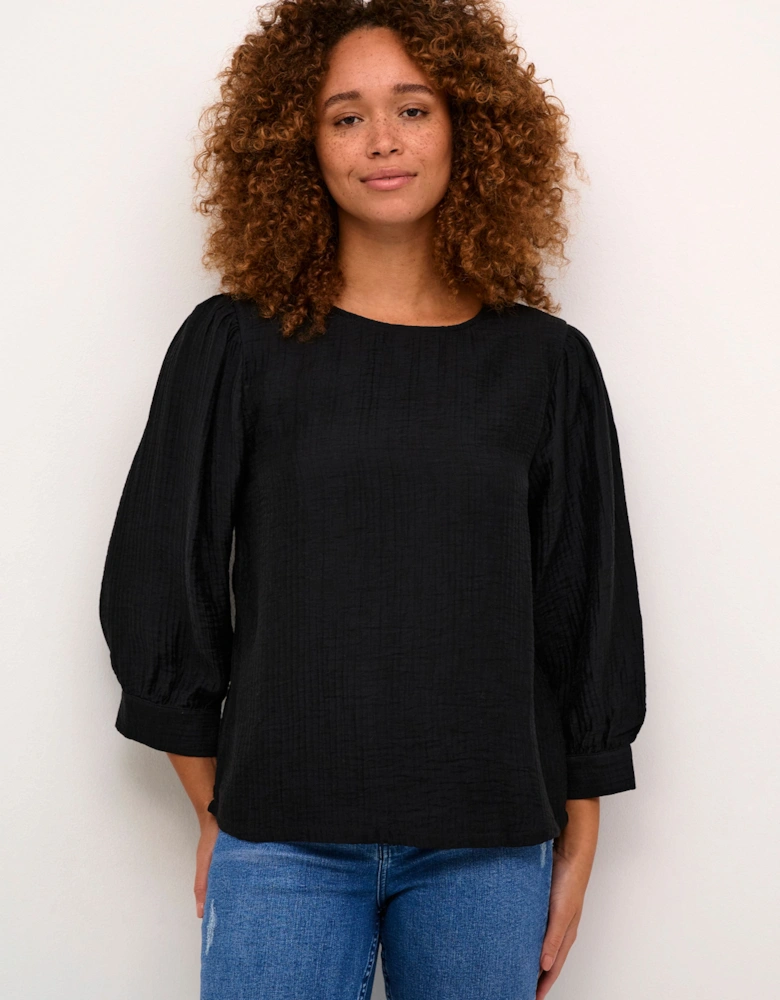 KAjerome 3/4 Sleeve Round Neck Blouse Plain