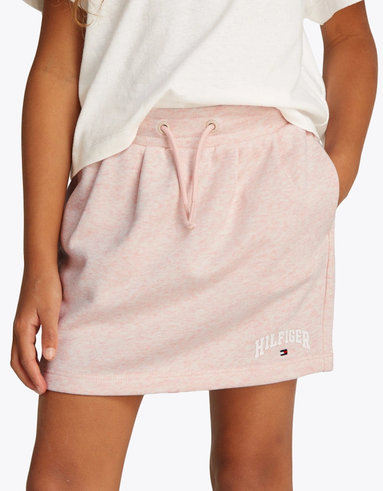 Girls Terry Skirt in Pink